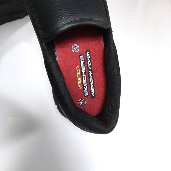 Skechers Work Relaxed Fit: Nampa - Groton SR Slip On Shoes Mens Size 11.5 Black main image 7